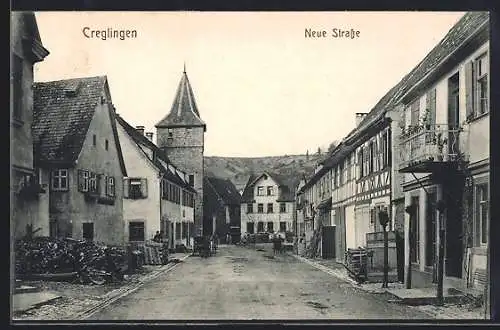 AK Creglingen, Blick in die Neue Strasse