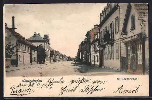 AK Königshofen, Spezereihandlung Maria Beyl, Römerstrasse