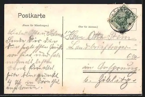 AK Dörnthal b. Sayda, Gasthof zum Anker mit Pferdewagen