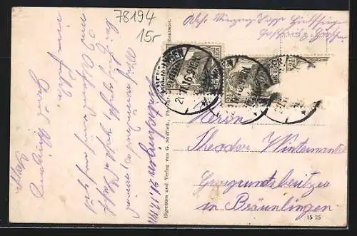 AK Hintschingen, Bahnhof-Restaurant, Inh. M. Brodhag, Totalansicht