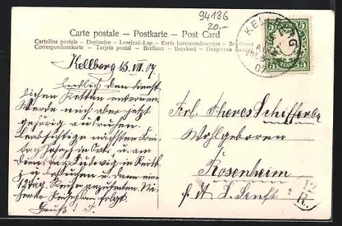 AK Thyrnau, Gasthaus zur Post, Inh. Johann Abl, Schloss und Loretto-Capelle
