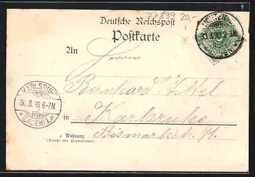 AK Lichtenau / Baden, Strassenpartie, Aussichtsturm und Hanauer Tracht