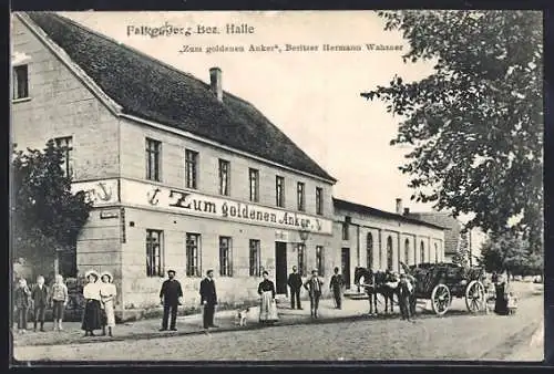 AK Falkenberg /Elster, Gasthaus zum goldenen Anker, Bes. Hermann Wahsner