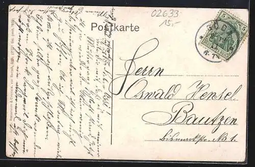 AK Göda / Sachsen, Restaurant Rensche, Gesamtansicht