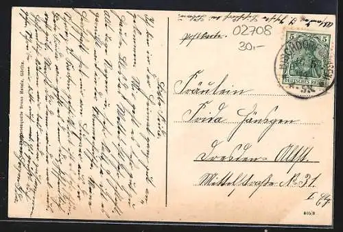 AK Bischdorf / Sa., Teilansicht Rittergut, Romante-Depot und Gemeindeamt