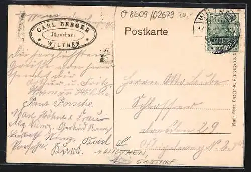 AK Wilthen, Jägerhaus am Mönchswalderweg