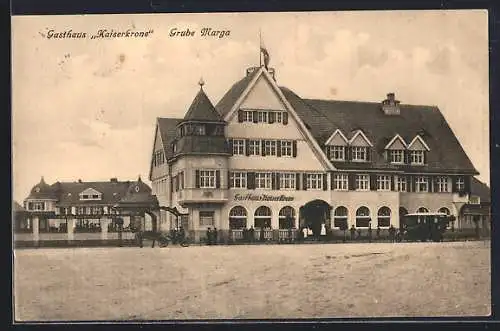 AK Grube Marga, Gasthaus Kaiserkrone, Frontansicht