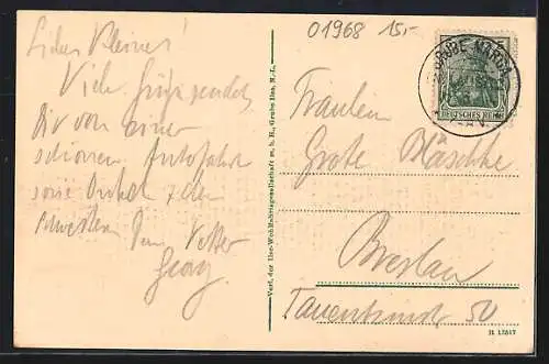 AK Grube Marga, Gasthaus Kaiserkrone, Frontansicht