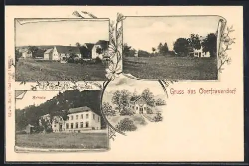 AK Oberfrauendorf, Schule, verschiedene Ortspartien