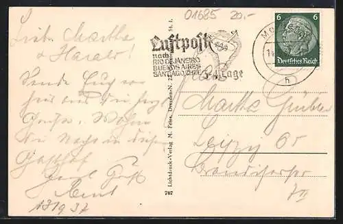 AK Krögis /Bez. Dresden, Gasthof Krögis, Teilansicht mit Kirche