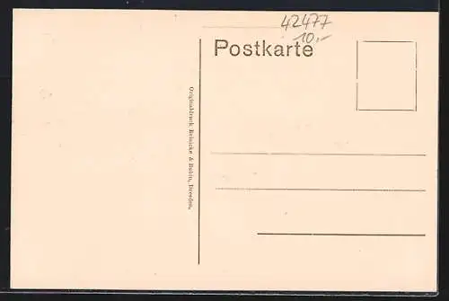 AK Radevormwald, Wohnhäuser in der Bahnhof-Strasse