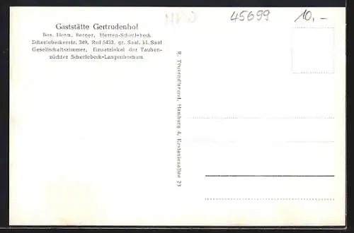 AK Herten-Scherlebeck, Gaststätte Gertrudenhof