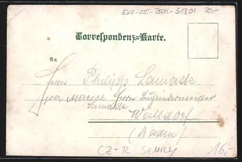 Lithographie Semily, Scoly, Radnice, Zamik, Mesto