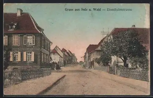 AK Sulz u. Wald, Partie in der Eisenbahnstrasse