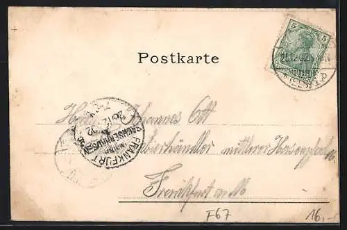 AK Strassburg, Gasthaus Brauerei zum Fischer v. Henri Wolff