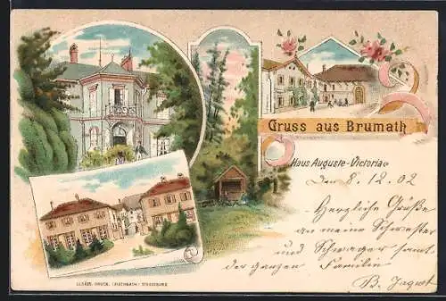 Lithographie Brumath, Haus Auguste-Victoria