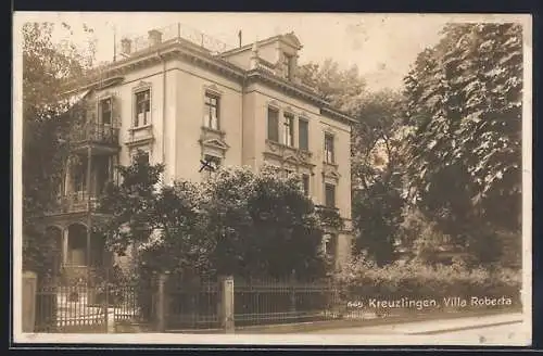 AK Kreuzlingen, Partie an der Villa Roberta