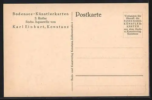 Künstler-AK Emmishofen, Blick auf die Ziegelei