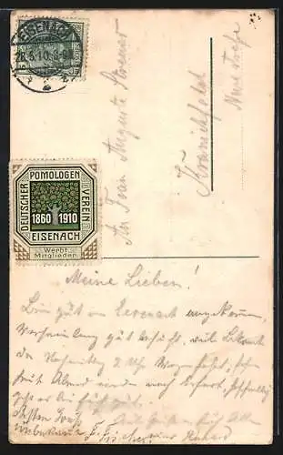 AK Eisenach / Thüringen, Geschäftshaus des Deutschen Pomologen Vereins