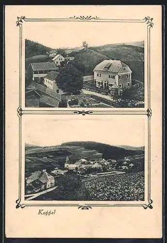 AK Kappel /Wegscheid, Ortsansicht mit Umgebung, Häuser im Ort