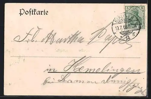AK Berlin-Schlachtensee, Gasthaus Fischerhütte v. Arnold Müller, Ball-Saal