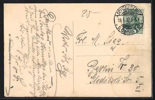 AK Berlin-Schöneberg, Conditorei-Café Lässker, Innenansicht, Hauptstrasse 139