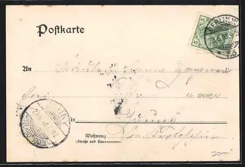 AK Berlin-Tiergarten, Gasthaus J. C. Kistenmacher`s Garten, Hinter den Zelten, Richard Wagner-Strasse 10
