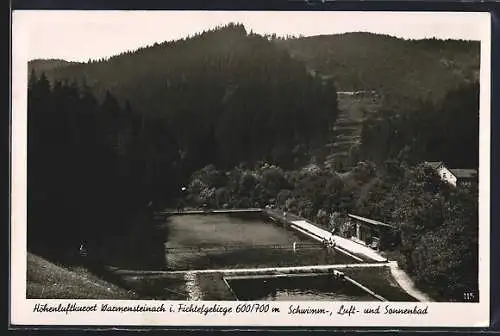 AK Warmensteinach i. Fichtelgebirge, Schwimm-, Luft- und Sonnenbad