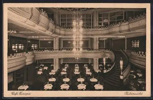 AK Berlin, Cafe Europa, Königgrätzerstrasse 118-119, Innenansicht