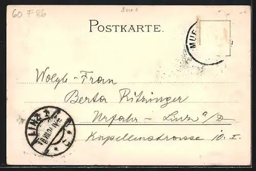 Lithographie München, Kutschen vor dem Justizpalast