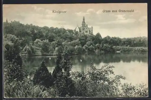 AK Berlin-Grunewald, Blick auf Königssee