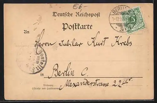 AK Berlin-Grunewald-Halensee, Blick auf das Bismarck-Denkmal