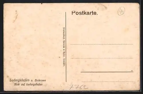 AK Ludwigshafen a. Bodensee, Teilansicht vom Ortskern