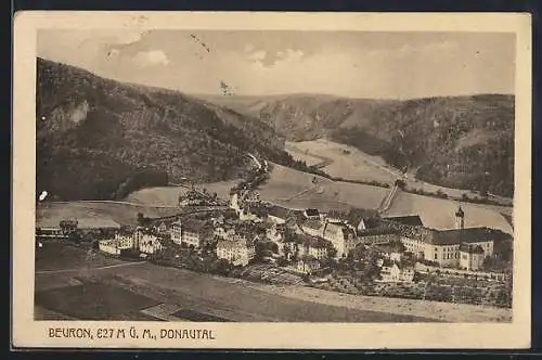 AK Beuron /Donautal, Ortsansicht aus der Vogelschau