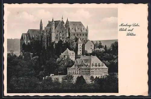 AK Maxburg /Lahn, Blick auf das Schloss
