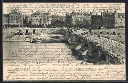 AK Dresden, Blick auf den Sachsenplatz
