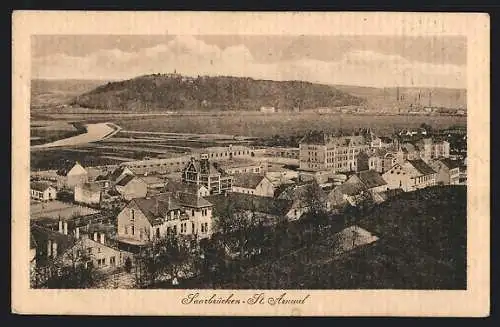 AK Saarbrücken-St. Arnual, Blick zum Ort