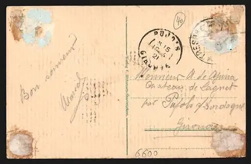 AK Saarbrücken-St. Arnual, Blick zum Ort