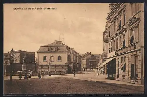 AK Neunkirchen / Saar, Strasse am Stummplatz bis zur alten Bliesbrücke