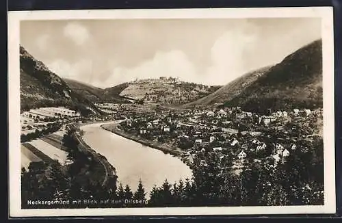 AK Neckargemünd, Ort mit Blick auf den Dilsberg