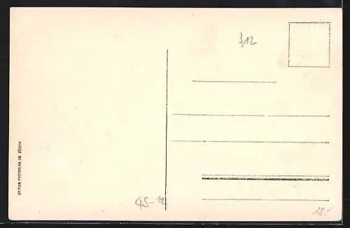 AK Bobsleigh, 4 Männer auf einem Schlitten