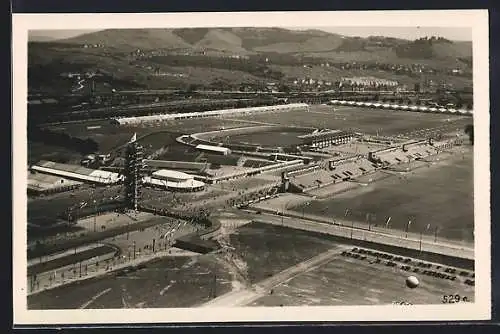 AK Stuttgart, 15. Deutsches Turnfest 1933, Fliegeraufnahme