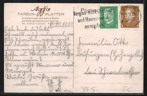 AK Reklame für AGFA-Farbenplatten, Farbenfrohes Blumenbeet