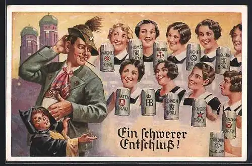 AK Ein schwerer Entschluss, Münchner Kindl