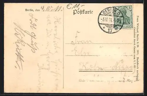 AK Berlin, Restaurant Erste Rheinische Winzerstube, Leipzigerstrasse 31 - 32, Inh. A. Höll