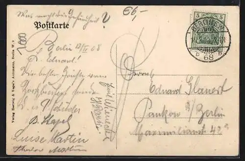AK Berlin-Neukölln, Restaurant Neue Welt, Inh. Arnold Scholz