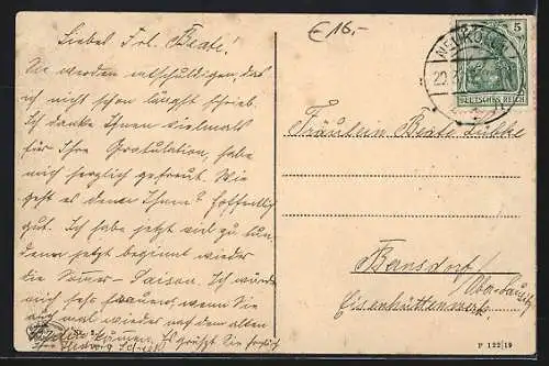 AK Neukölln, Berlinerstrasse mit Königl. Amtsgericht