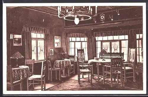 AK Bissendorf bei Hannover, Restaurant Haus der Sonne, Bes. Erich Lindemann, Innenansicht