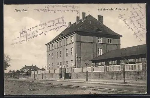 AK Spandau /Berlin, Kaserne Scheinwerfer Abteilung