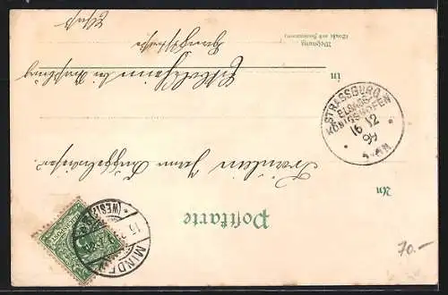 AK Porta Westfalica, Totalansicht, Kaiser-Wilhelm-Denkmal, Um 1900